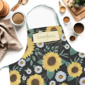 Tablier Country Yellow Sunflower Femme Nom Apron