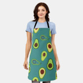 Tablier Coupe Avocado été Vert dégradé Motif (Porté)