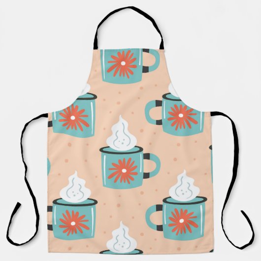 Tablier Coupe bleu clair Motif sans voile. (Recto)