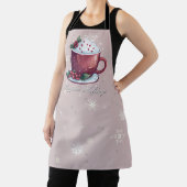 Tablier Coupe de Noël de chocolat chaud | Rose pâle (Insitu)