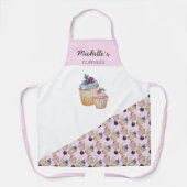 Tablier Coupe Gâteaux Et Fruits Aquarelle (Recto)