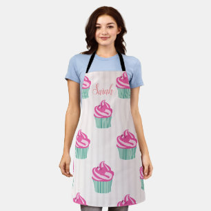 Tablier Coupe-gâteaux rose tendance