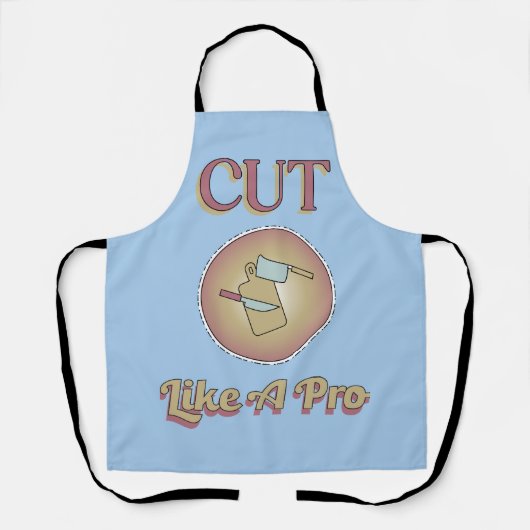 Tablier Couper Comme Un Thème De Cuisine Pro (Recto)