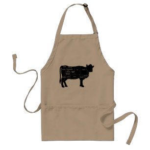 Tablier Coupes amusantes de viande de vache