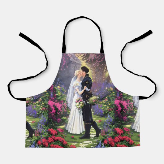 Tablier Couple dans le parc-56476 (Recto)