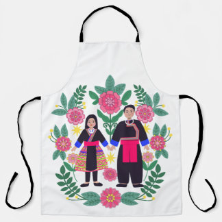 Tablier Couple de jambe Hmong personnalisé