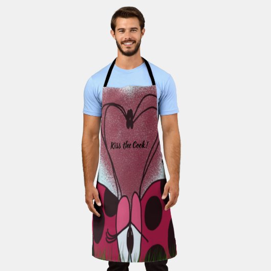 Tablier Couple de Ladybug mignon (Porté)