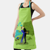 Tablier Couple gay rétro amoureux (Insitu)