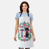 Tablier Couple Hmong mignon (Porté)