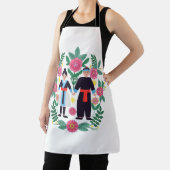 Tablier Couple Hmong mignon (Insitu)