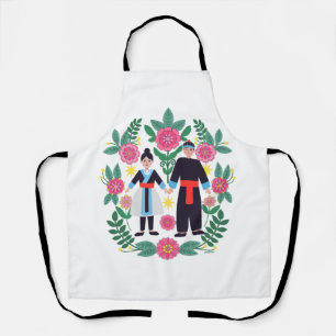 Tablier Couple Hmong mignon