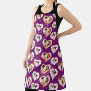 Tablier Couple Mariage Love 3 Photo Heart Motif