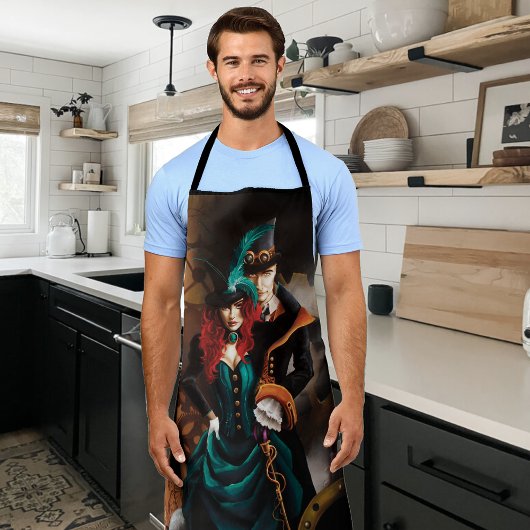 Tablier Couple Steampunk Victorien