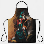 Tablier Couple victorien Steampunk (Recto)