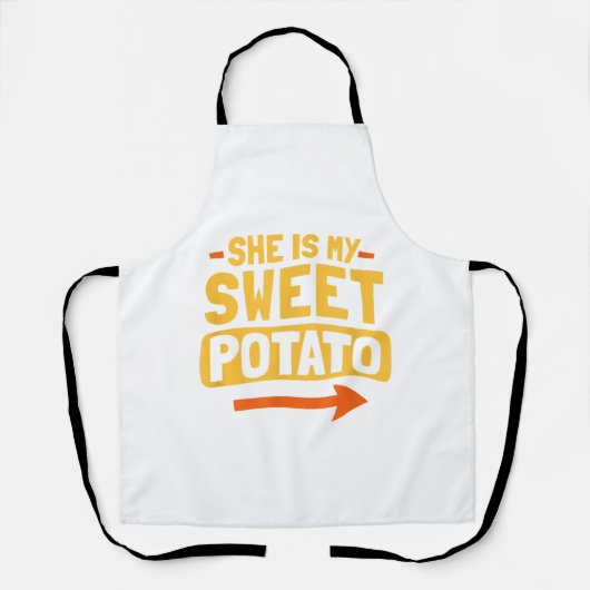 Tablier Couples Drôle Qui Correspondent Elle Est Ma Chir D (Recto)