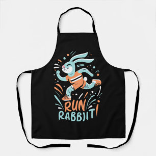 Tablier courir lapin marathon coureur lapin mignon