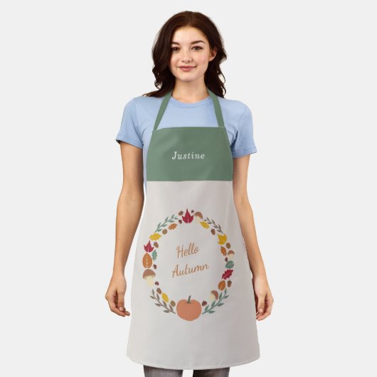 Tablier Couronne d'automne (Porté)