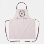 Tablier Couronne de Fleur de Rose de Monogramme Meilleure (Recto)