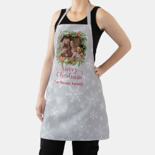Tablier Couronne de houx élégante Joyeux Noël Photo