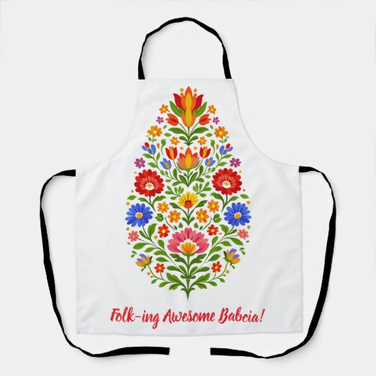 Tablier Couronne de la floraison de Lowicz (Recto)