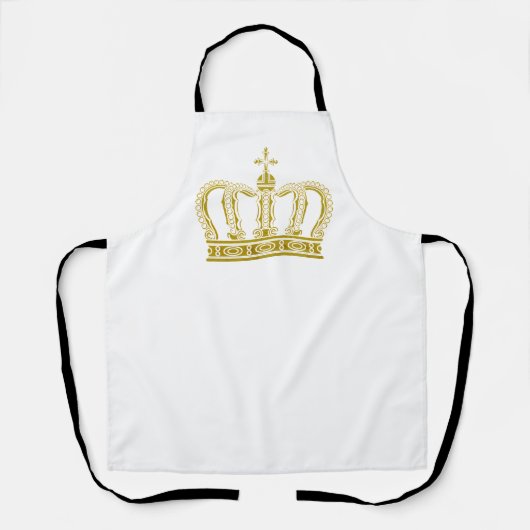 Tablier Couronne d'or - luxe royal (Recto)