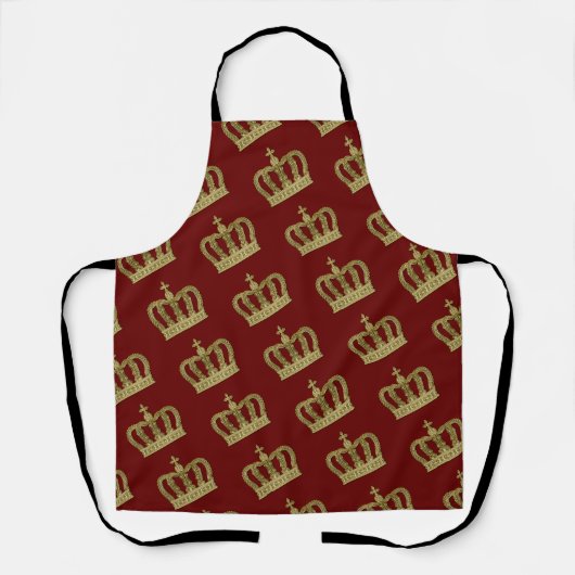 Tablier Couronne d'or - luxe royal 2 (Recto)
