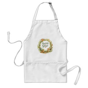 Tablier Couronne florale aquarelle botanique Inspirante
