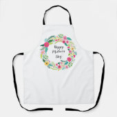 Tablier Couronne florale rustique colorée (Recto)