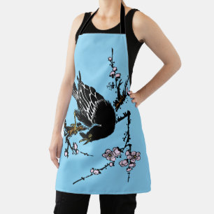 Tablier Couronne japonaise vintage et fleurs de cerisier