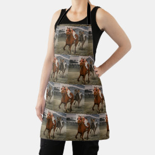 Tablier Course de match - Cheval de course champion pur-sa