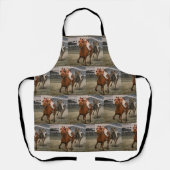 Tablier Course de match - Cheval de course champion pur-sa (Recto)