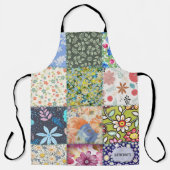 Tablier Courte Motif Floral Patch Work Couverture Personna (Recto)