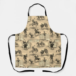 Tablier Cow-boy de Rodéo Occidental Rétro Vintage