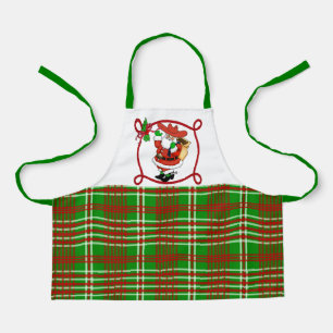 Tablier Cowboy De Noël Occidental Père Noël Et Apron Plaid
