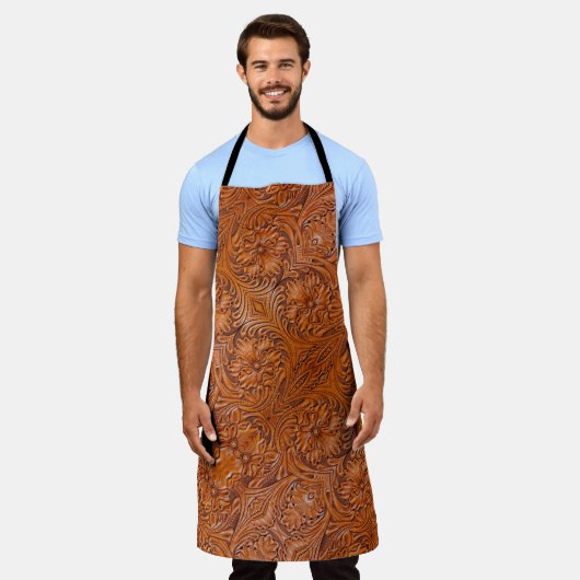 Tablier Cowboy Rustique pays occidental à outils en cuir i (Porté)