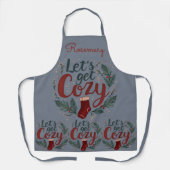 Tablier Cozy Holiday Pine Berry Lettering (Recto)