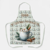 Tablier Cozy Winter Cocoa Marshmallow Mug Scene (Recto)