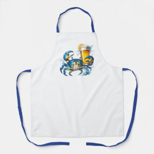 Tablier Crabe bleu