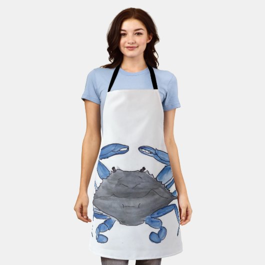 Tablier Crabe bleu (Porté)