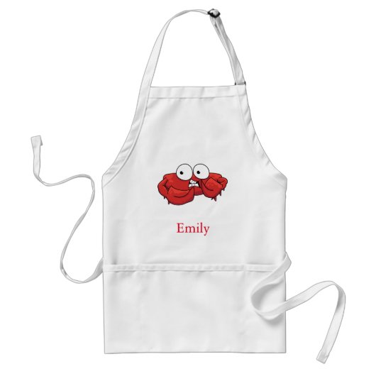 Tablier Crabe mignon fait sur commande personnalisé (Devant)