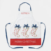 Tablier Crabe rouge côtier Bas de Noël (Recto)