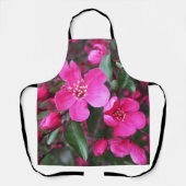 Tablier Crabelle rose à fleurs (Recto)