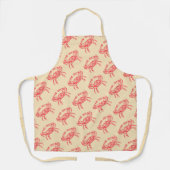 Tablier Crabes rouges vintage (Recto)
