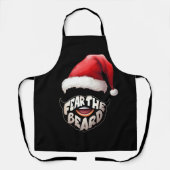 Tablier Crainte Beard Funny Santa Claus Pun Joyeux Joyeux  (Recto)