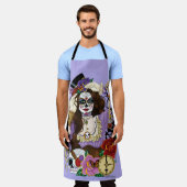 Tablier Crâne à sucre Steampunk (Porté)