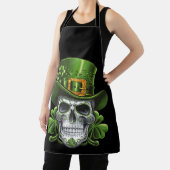 Tablier Crâne de Sucre St Patrick's Day Trèfle (Insitu)