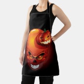 Tablier Crâne d'Halloween et Citrouille (Insitu)