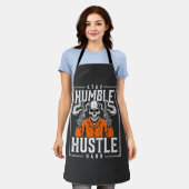 Tablier Crâne d'Halloween Reste Humble Travaille Dur (Porté)