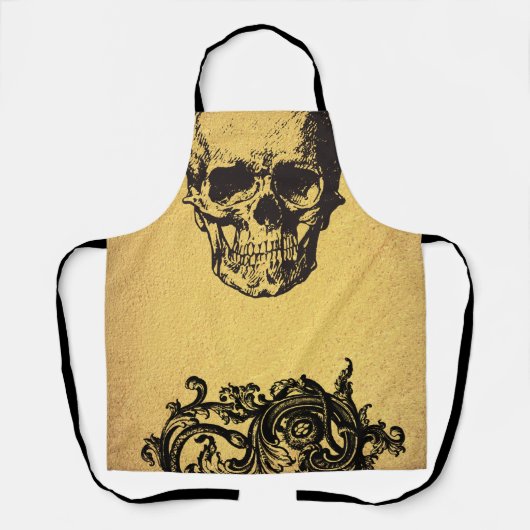Tablier Crâne d'or | Apron (Recto)