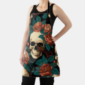 Tablier crâne et Rose (Insitu)